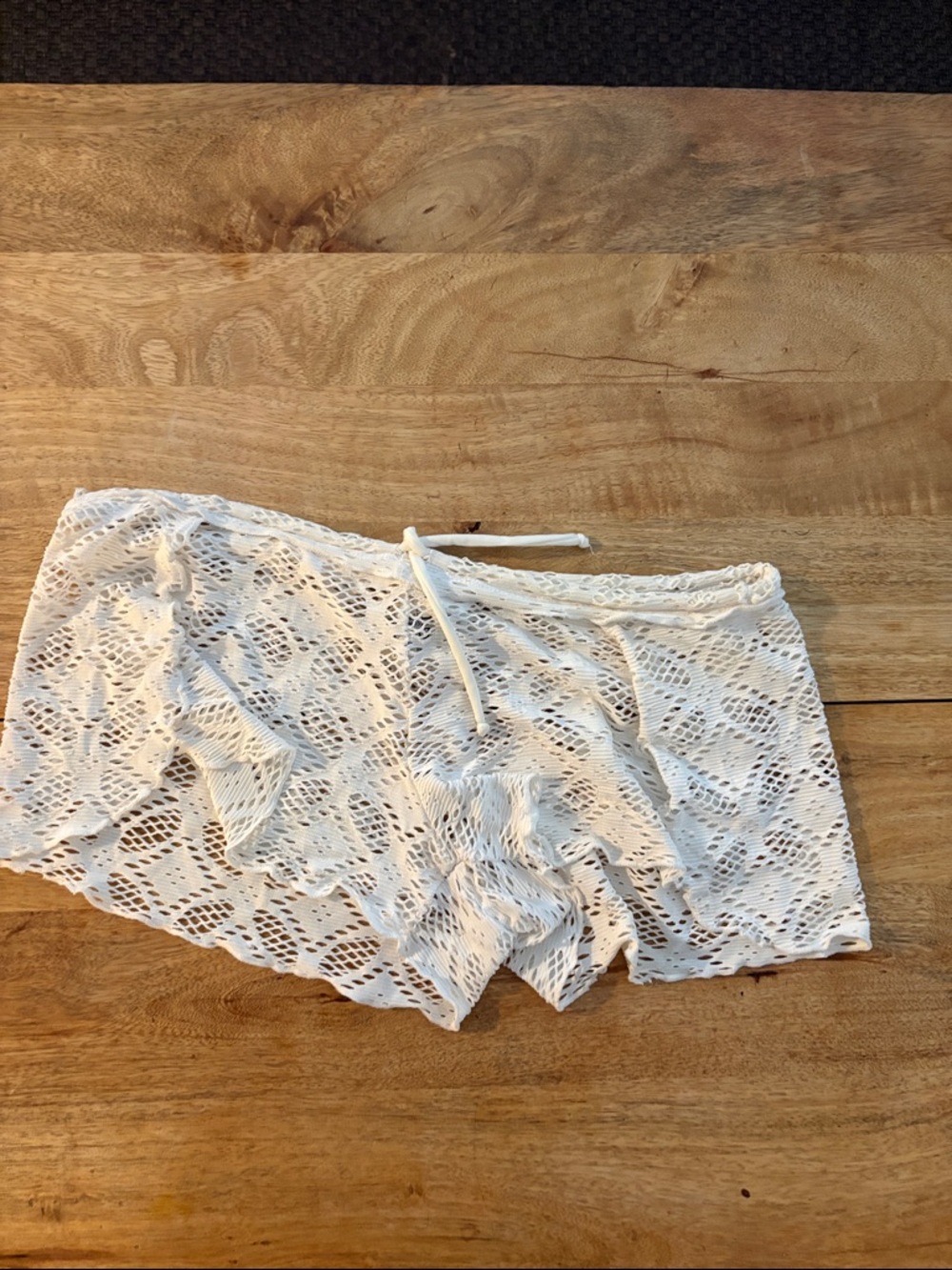 BECCA White Crochet Lace Lounge Shorts - Women's Intimates